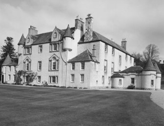 Leith Hall, exterior.  View from South East