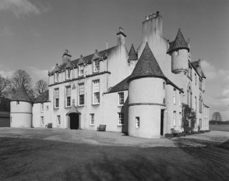 Leith Hall, exterior.  View from South West