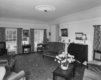 Leith Hall, interior.  First floor. Representatives sitting room: view from North East