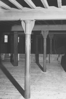 Detail of columns, main beams and filler-joists on first floor of granary.