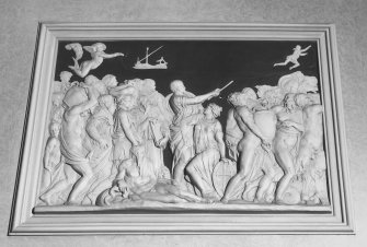 Interior.
Detail of relief panel in entrance hall.