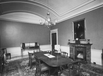 Interior.
View of dining room.