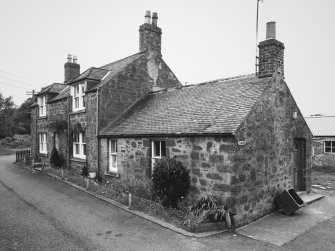 View of mill cottages from East.