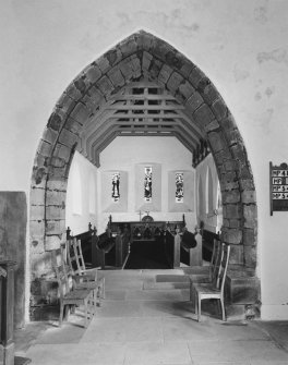 Interior.
View of chancel and arch from West.