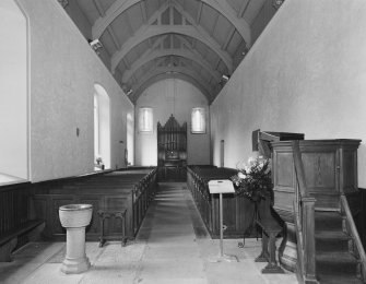 Interior view of nave from East.