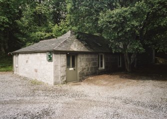 View of electricity substation from east
