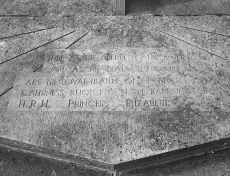 Detail of inscription
