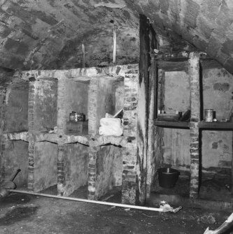 Interior, tower house, East vault.
View from N-N-W of East vault on ground floor.