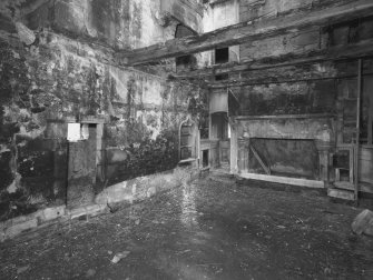 Interior, tower house, Great Hall.
View from West of Great Hall on First Floor.