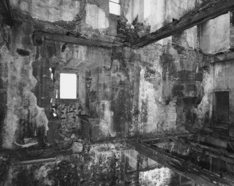 Interior, tower house.
View from South of North wall on second floor.