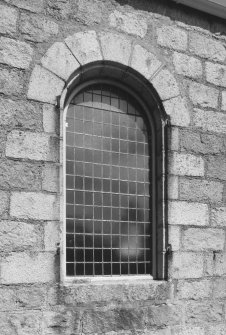 S window (showing shutter hinges), detail