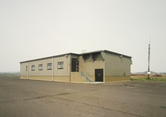 Edzell airfield, communications intercept station. View of Bldg. 226, standing on runway, from SW.