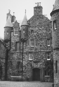 Detail of entrance doorway block.