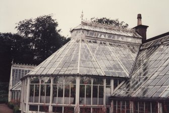 Detail of exterior of conservatory.