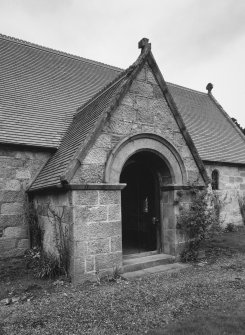 Detail of entrance porch