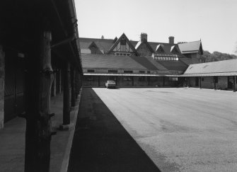 View from North showing the expansive service court