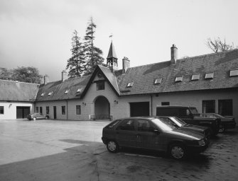 Buildings around courtyard, view from West North West