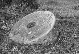 Detail of crushing stone of whin mill.