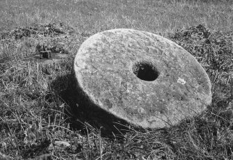 Detail of crushing stone of whin mill.