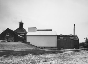 General view of distillery from W, with Tun Room.