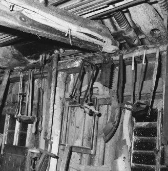 Interior.
Detail of fret saws.