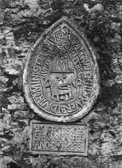 Detail of wall plaque.