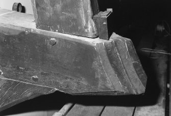 Interior.
Detail of carved hammerbeam end.