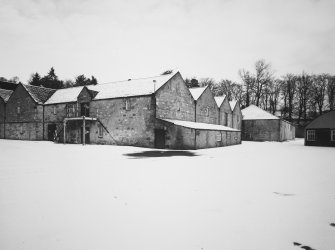 General view from S of duty free wrehouses 1, 2 and 3.