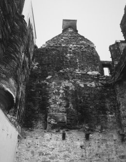 Interior.
View of fire damaged wing.