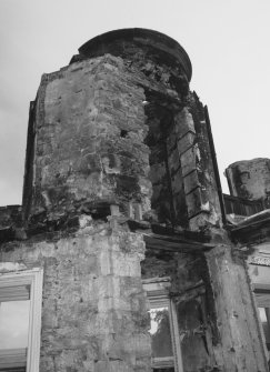 Interior.
View of fire damaged wing.