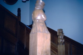 Interior.
Detail of upper staircase newels.