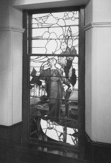 Interior.
Detail of staircase window.