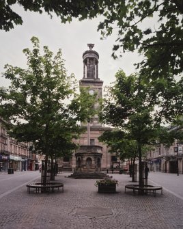 View from E with mercat cross