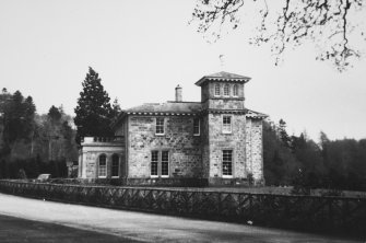 View from NW showing tower.