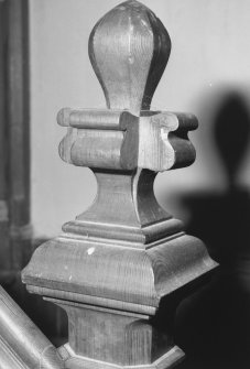 Interior.
Detail of newel post.