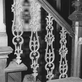 Interior.
Detail of pulpit banister.