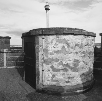Roof, detail of turret at top of stair