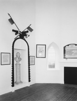 Interior. 1st floor, view from E