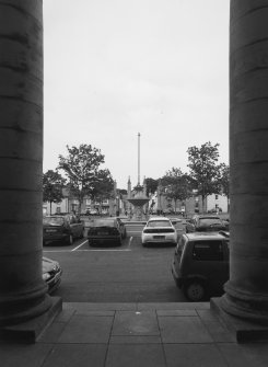 Axial view of Gordon Chapel from SW (portico)