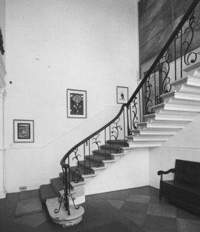 Interior.
View of staircase in main block.