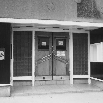 Detail of entrance to Elgin Sports Club.