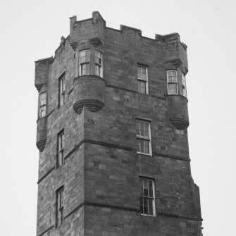 Tower, upper floors, detail