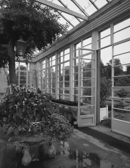 Conservatory, view of interior from West