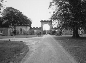 Gate lodges, view from North