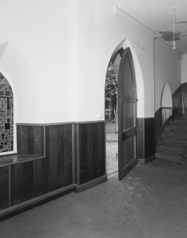 Interior. View of entrance from South West.