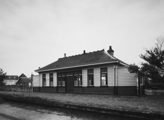 View of former railway station's main building from NE.