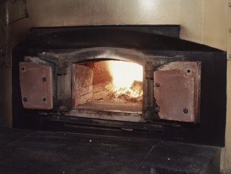 Interior.
Detail of firebox.