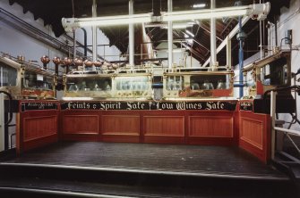 Interior.
View of spirit safes.