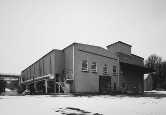 View from ESE of Still House block (showing flue from coal-fired stills).