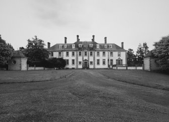 General view from N showing entrance front and pavilions